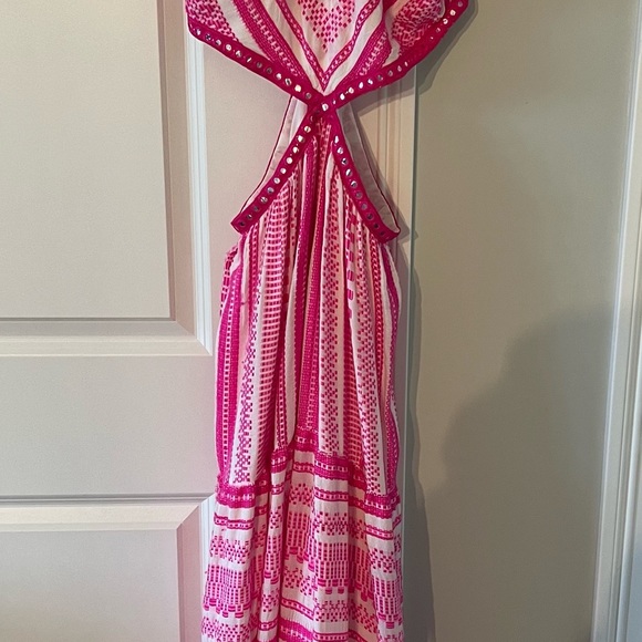 Darynda Dress in Fuchsia-SAYLOR - Picture 3 of 4